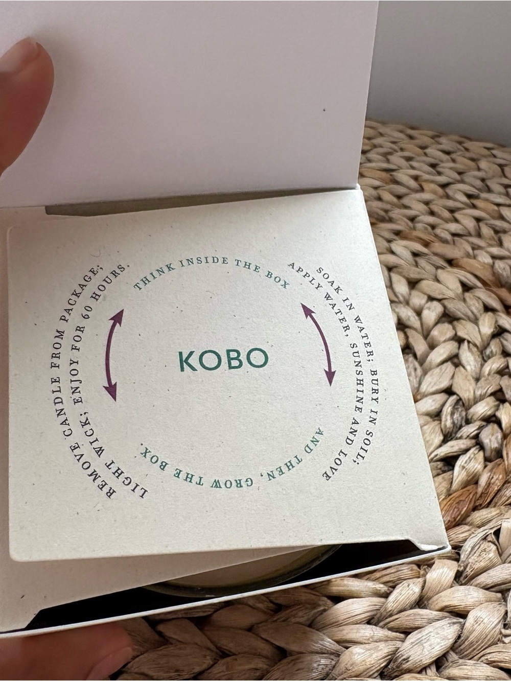 Kobo Siam Poppy Soy Candle Plantable Box - Picture 8 of 15